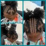 Kid's Braids with Hair 4-8 years old