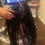 Knotless braids length extension