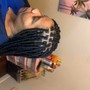 Knotless braids length extension