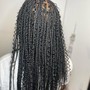 Large bohemian/goddess box braids