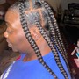 Large Knotless Braids