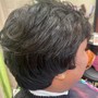 Shampoo and Style Short Relaxed hair