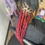 knotless over dreads