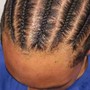 Braids men bun