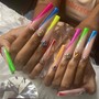 Long Acrylic Nails