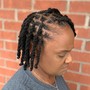 Loc Retwist and Style ( no sides or back)