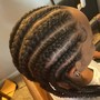 Ghana Braids (Feed ins) (more than 6)