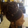 Updo (ponytail w/ weft hair)