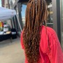 Small Knotless Box Braids