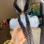 Small braided ponytail