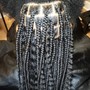 Large knotless Box Braids