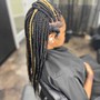 Braids over Locs (Small Locs)