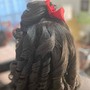 Kid's Individual  Braids added hair