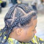 Feed in 5-7 Braids