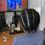 (2) Stitch Braids, Natural Hair