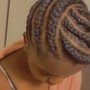 Feed In Braids weave will be feeded into hair when braided