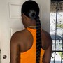 Braided ponytail