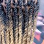 Large knotless braids