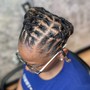 Individual braids/Two strand twist (3"-5" length)