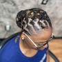 Individual braids/Two strand twist (3"-5" length)