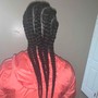 Feed-in Str8 back Braids