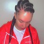 Feed-in Str8 back Braids