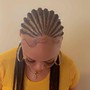 Feed-in Str8 back Braids