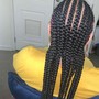 Feed-in Str8 back Braids