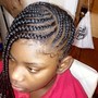 Kid’s box Braids with hair