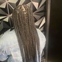 Smedium Goddess knotless braids Midback