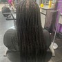 Small straight back Cornrows Midback