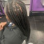 6 Stitch cornrows Midback