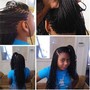 Med knotless Braids