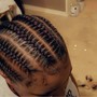 Med knotless Braids