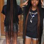 Med knotless Braids