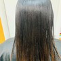 Silk Press/ Permanent Hair color