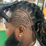 Cornrows with designs