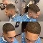 Men’s haircut with curl sponge &amp; gel