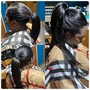 Knotless Braids crown only with tapered sides/shaved