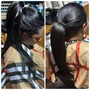 Ponytail with bang