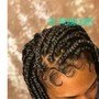 Large Knotless Box Braids