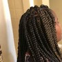 Large Knotless Box Braids