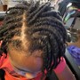 Kid's  Style 2 yrs to 8 yrs of age (two strands twist