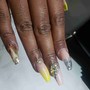 Sculpted Acrylic Nails (short, med)