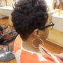 Flat Twist Out on Relaxed Hair