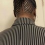 Small Feed in ponytail