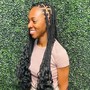 Knotless Braids (medium) hair not included