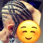 Men Cornrows - Shaved Side Hair