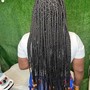 Box Braids small mid back