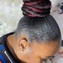 Ponytail, wash  and silk press